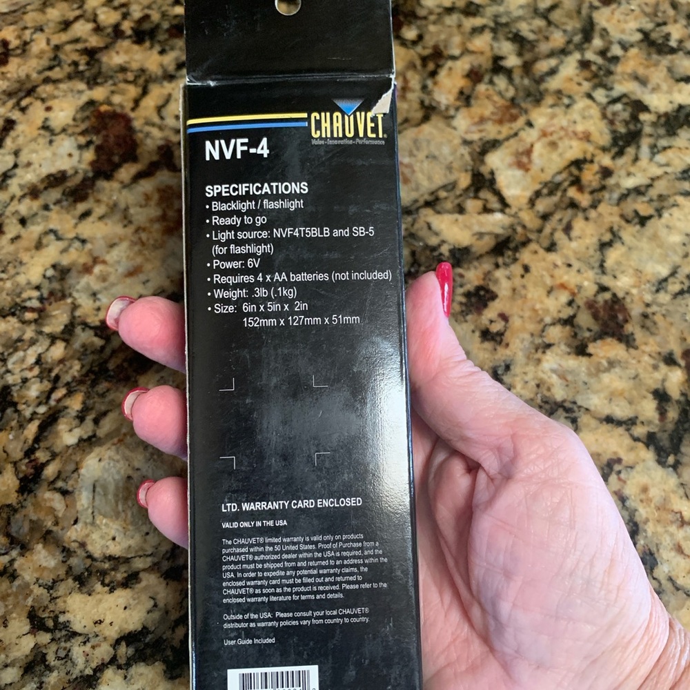Chauvet Handheld Blacklight Flashlight - Picture 4 of 8